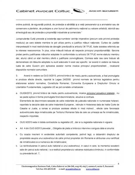 actiune restituire timbru de mediu