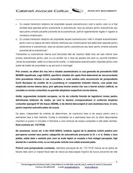 actiune restituire timbru de mediu