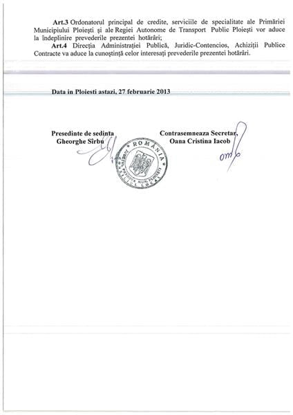 hotarare modificare traseu microbuze urlati mizil ciorani buzau