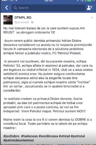 otmpl postare sponsorizata