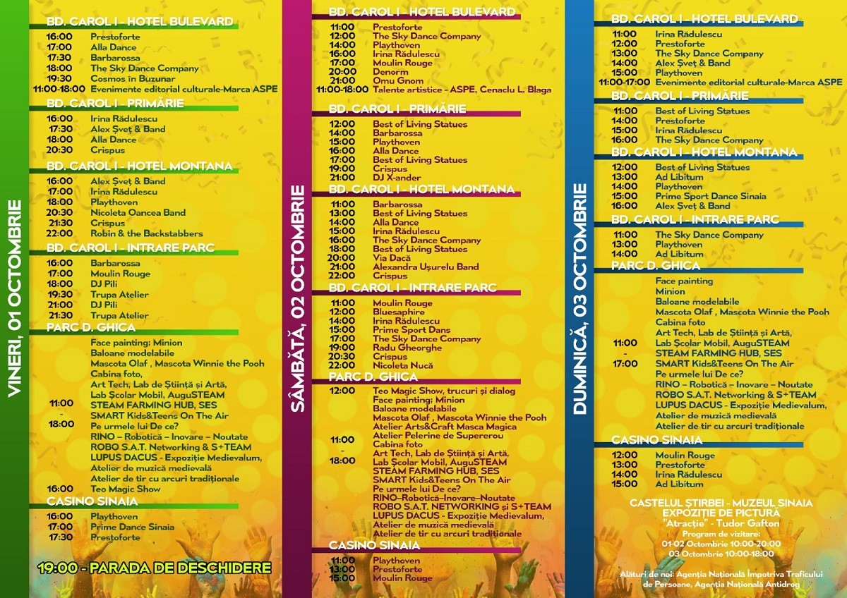 Programul Festivalului Forever de la Sinaia