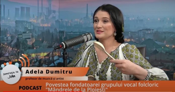 Adela Dumitru, interviu, podcast, muzică, instrumente neconvenționale, Crăciun, Mândrele de la Ploiești, urare pentru elevi, colinde