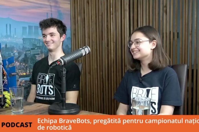 BraveBots, echipă, robotică, Mihai Viteazul Ploiești, Oana Datcu, Tudor Ferecuș, podcast, generația lui John, gândire logică, interviu, campionat de robotică
