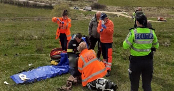 bărbat, accident, parapanta, Cluj, fractură picioare