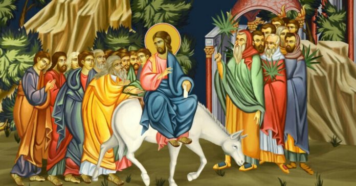 duminica Floriilor, sărbătoarea Floriilor, Iisus Hristos în Ierusalim, dezlegare la paște