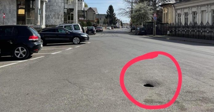 surpare carosabil, gropi Ploiești, strada Rudului, filmare, gunoaie