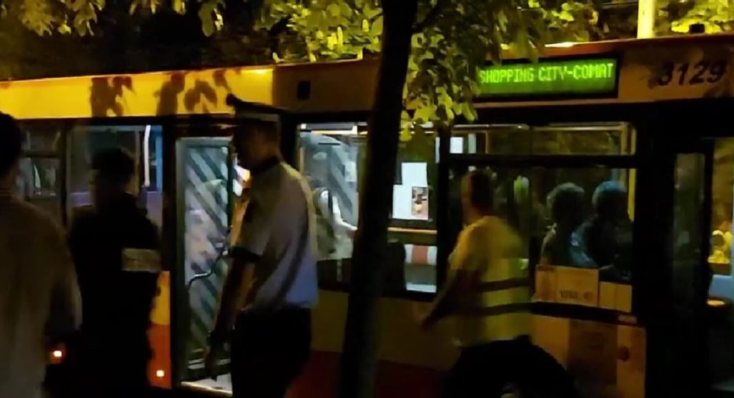 scandal autobuz