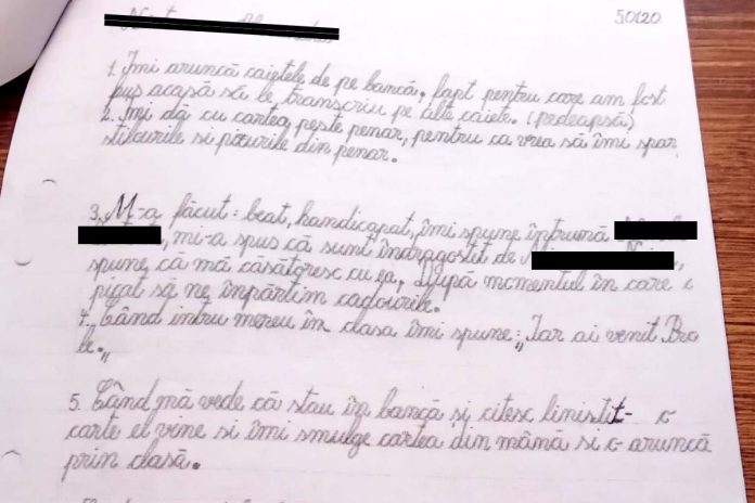 notițe, elev, Prahova, Vălenii de Munte, școală, Gheorghe Panculescu, 13 ani, violență, cover