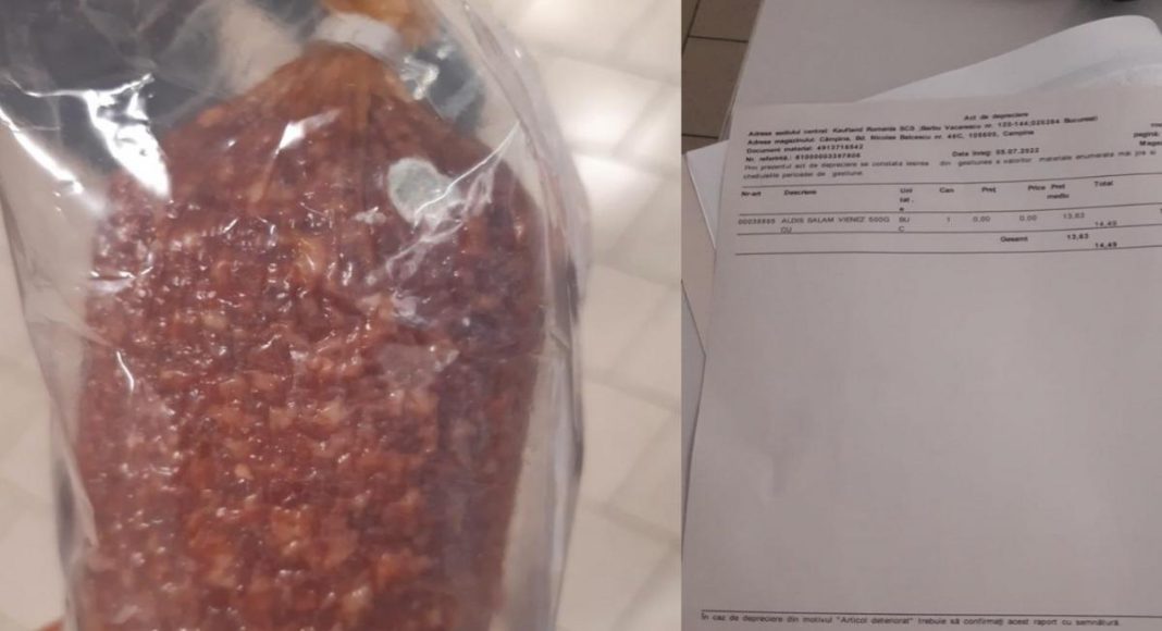 supermarket, Kaufland Câmpina, CJPC Prahova, salam cu mucegai
