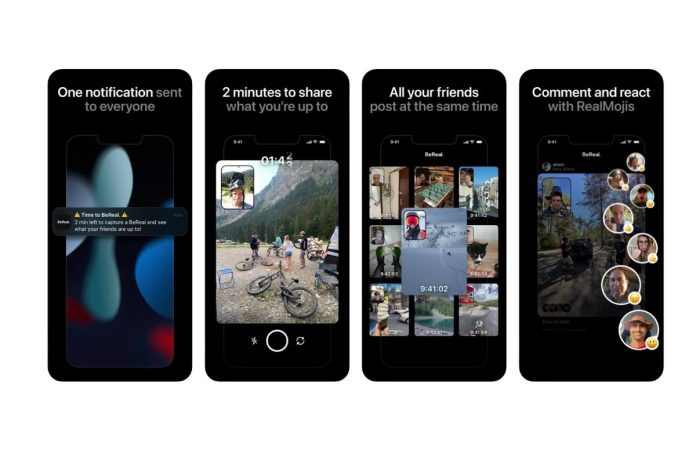 BeReal, aplicație, rețea de socializare, AppStore, 2 minute, reacții în aplicație, locul 3, selfie, fii autentic, stimă de sine, RealMojis