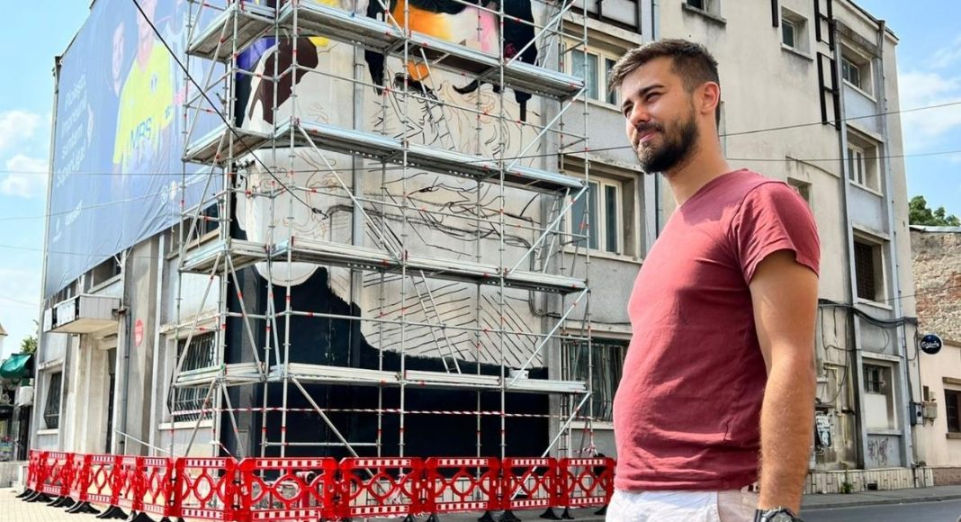 Bogdan Cazacincu, interviu, schelă, lucrare abstractă, personaje reprezentative, Artown Festival, cover
