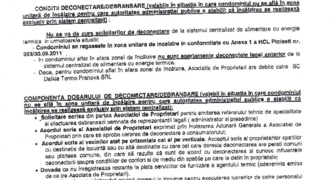 Debranșare Ploiești