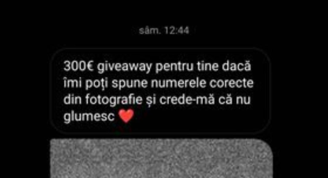 tentativă de phishing, prahovean, Vâlcănești, 300 euro, giveaway, Instagram, cont bancar, început