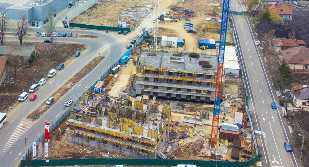 Imagini de pe santierul Pleiades Residence Ploiesti