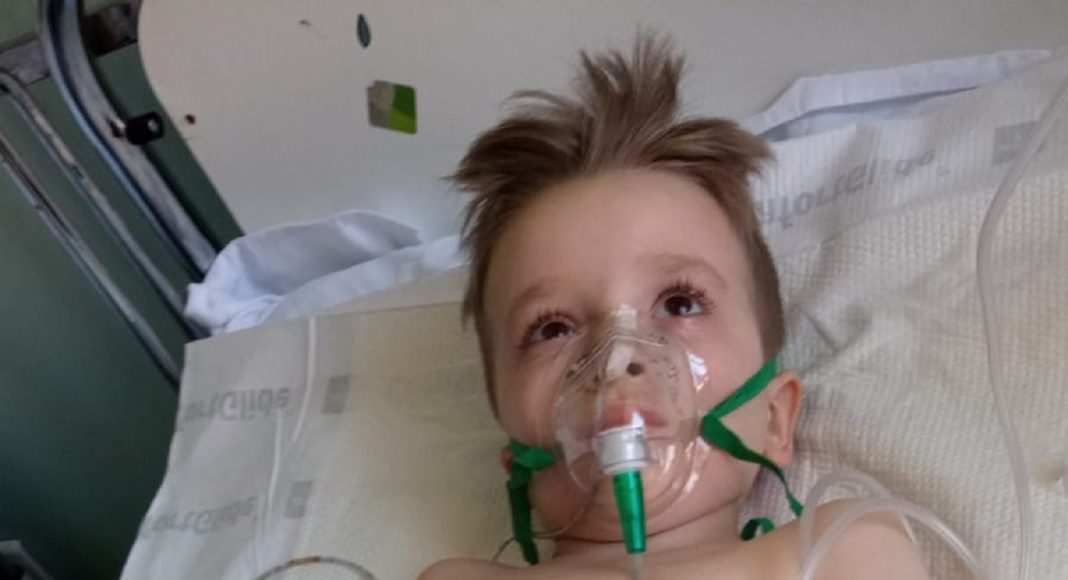 Andrei pe patul de spital