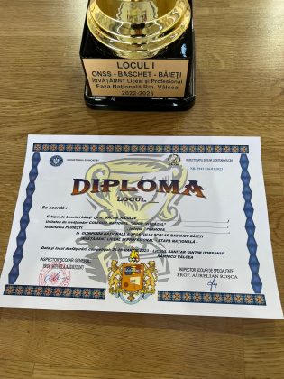 diploma competitie de baschet