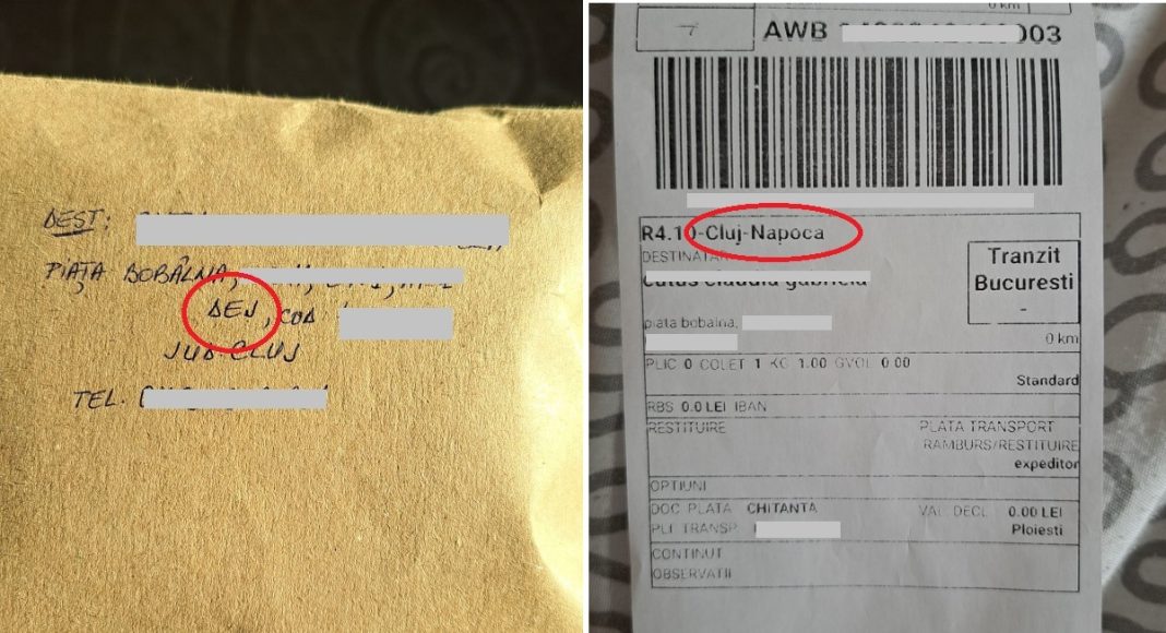 pachet awb fan courier