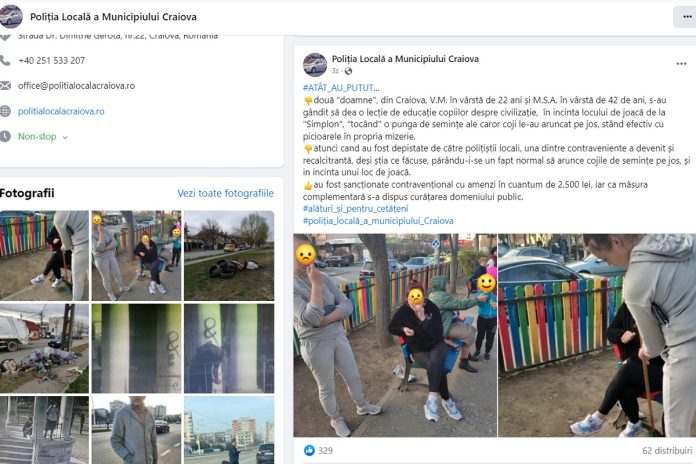 postare facebook politia locala craiova
