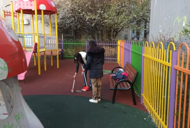 tineri curatenie coji seminte parc ploiesti