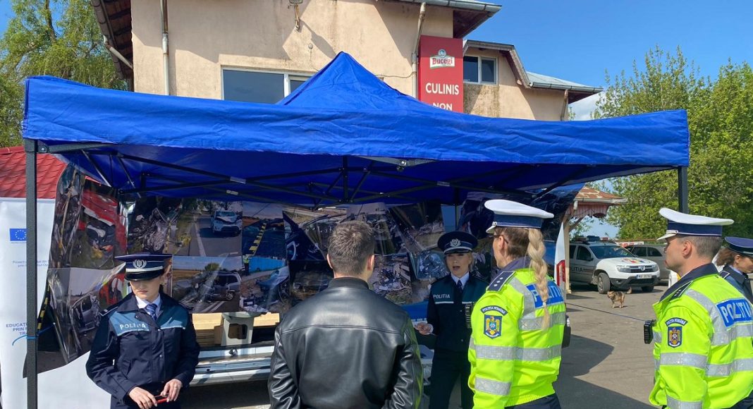 Polițiștii prahoveni îi sperie pe șoferi, arătându-le imaginile accidentelor