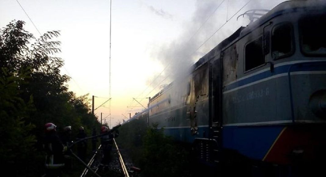 incendiu locomotiva
