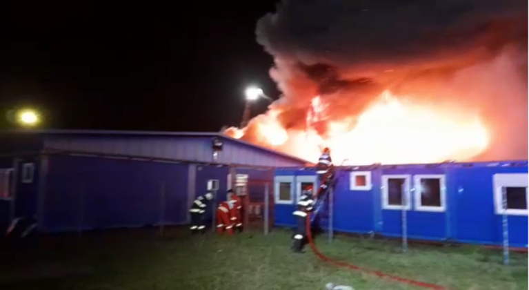 incendiu hala parc municipal vest ploiesti