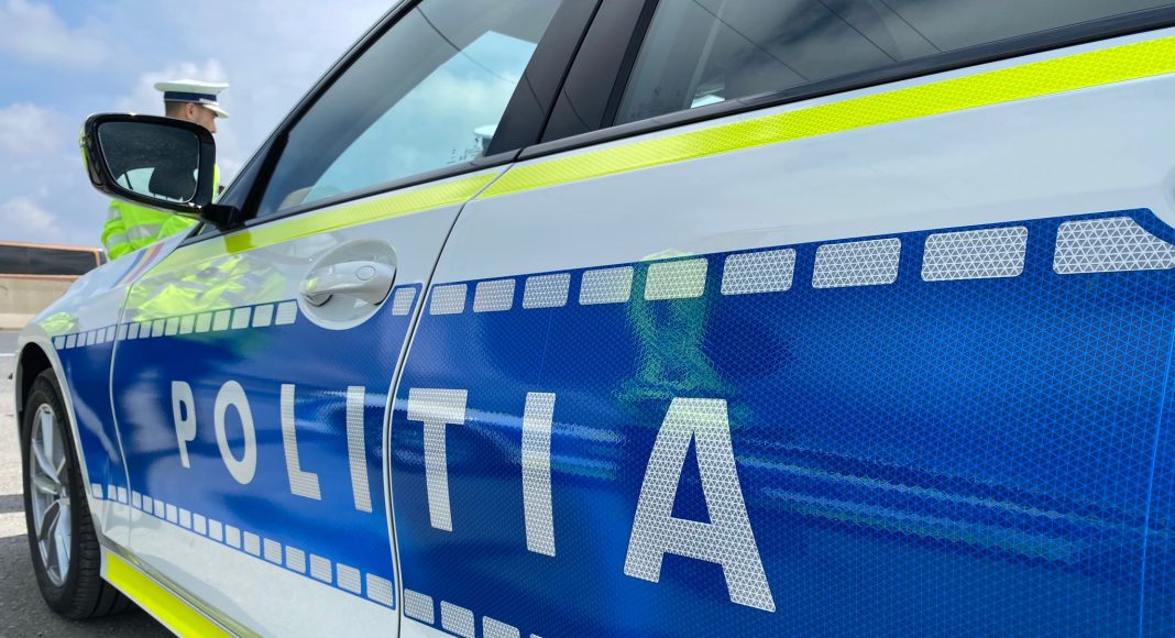 masina politie inscriptie