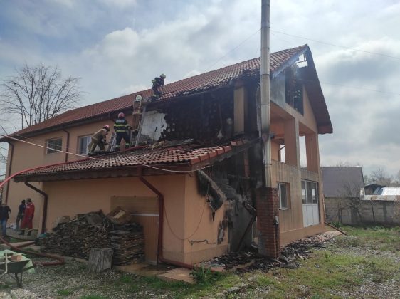 pompieri incendiu sat goga comuna rafov