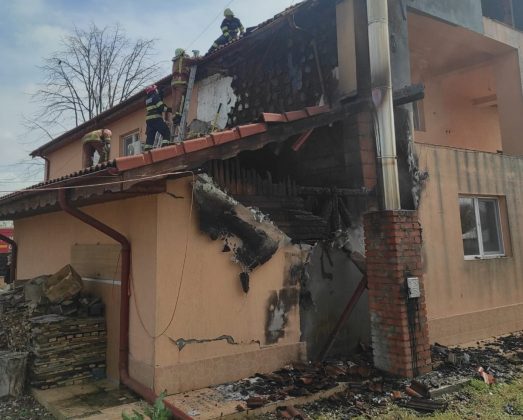 pompieri incendiu sat goga comuna rafov