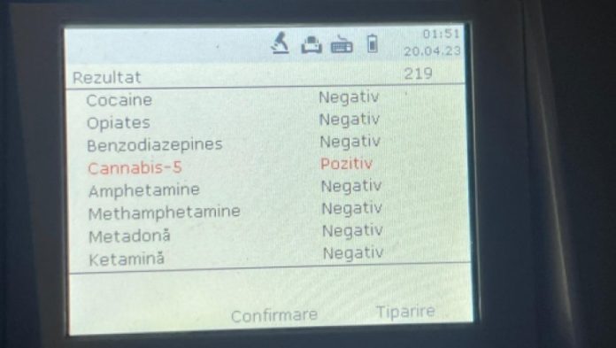 drugtest pozitiv canabis