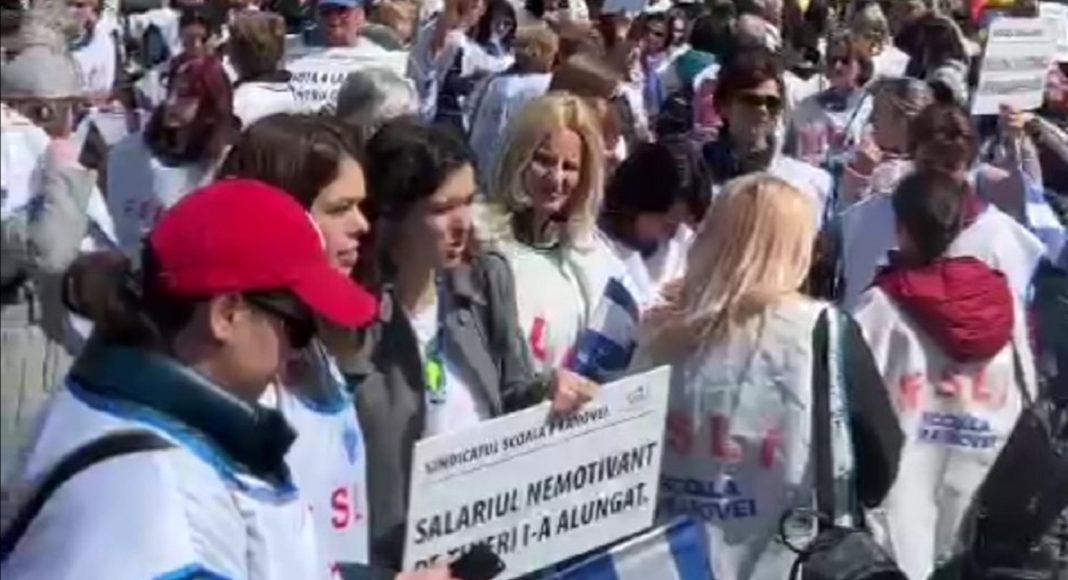 mars protest profesori