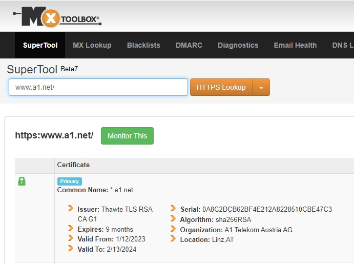 whois a1.net
