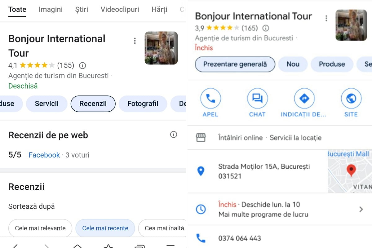 stergere recenzii bonjour tour