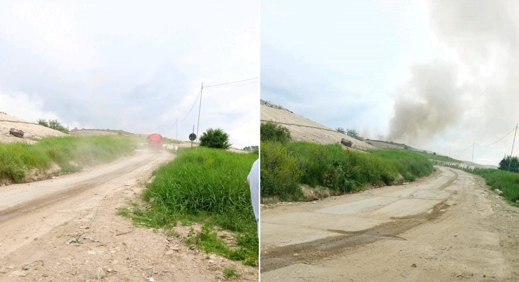 incendiu groapa de gunoi