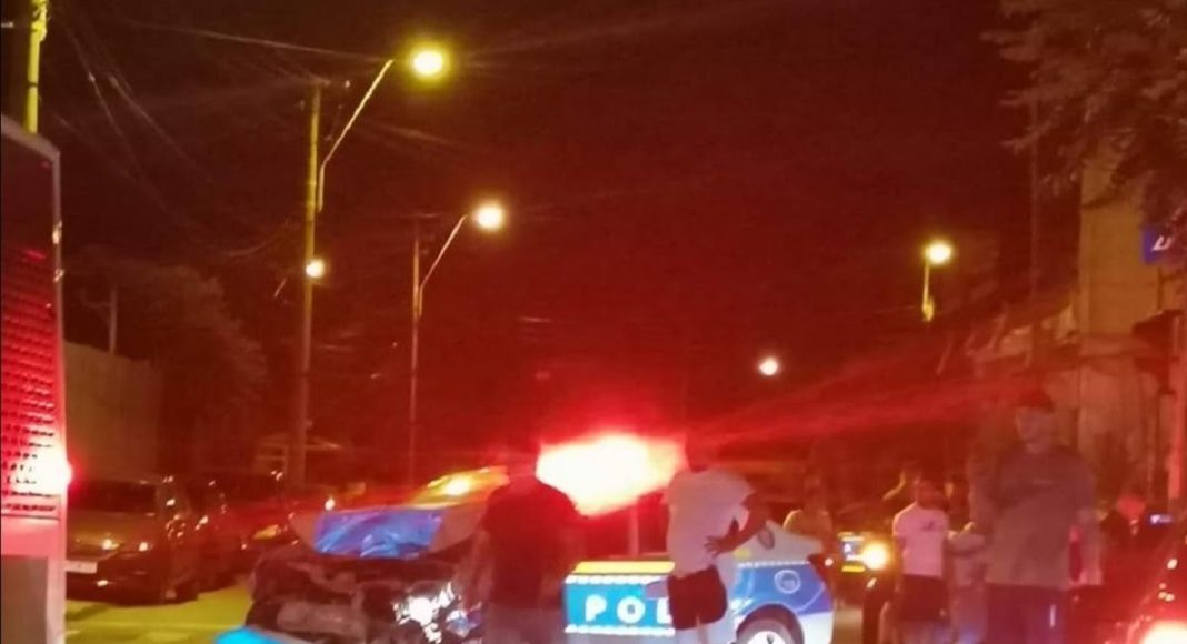 masina de politie accident