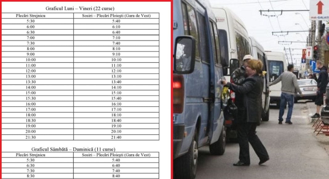 program transport strejnicu ploiesti