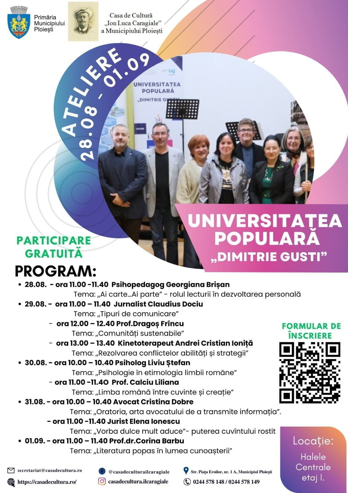 afis ateliere interactive dimitrie gusti