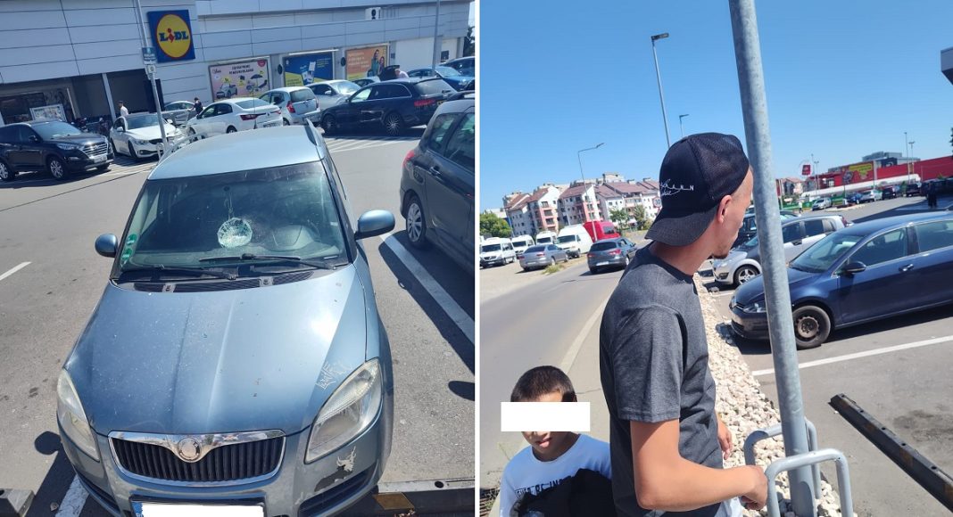 masina vandalizata lidl vest