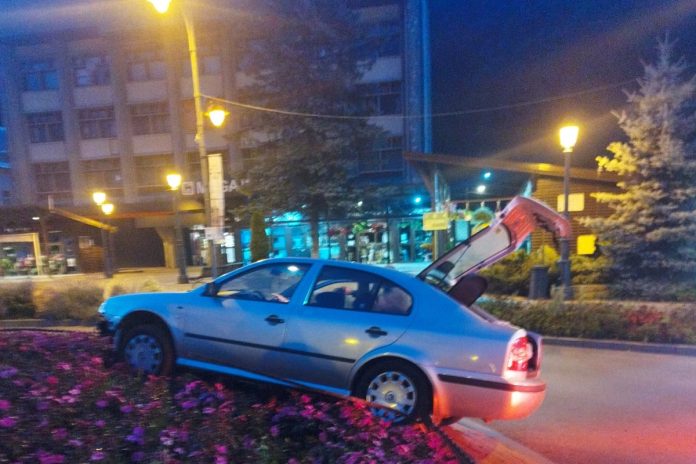 accident giratoriu sinaia