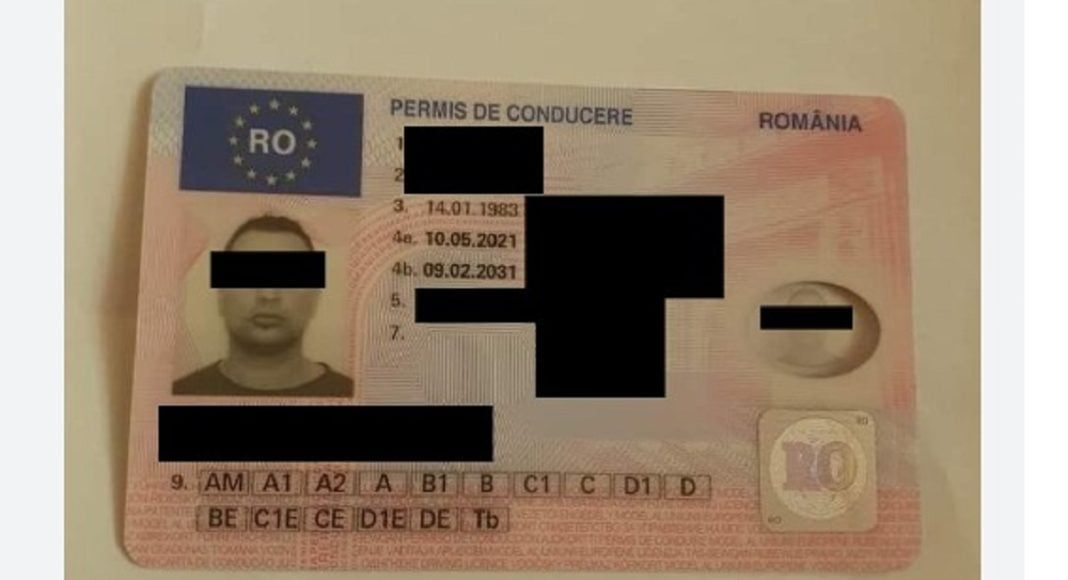 permis conducere fals