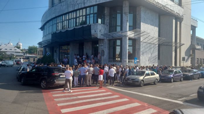 Protest ANAF Ploiești - foto arhivă