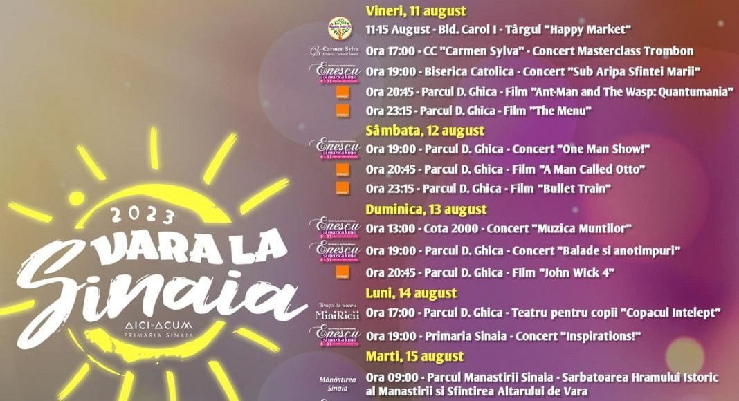 afis evenimente sinaia