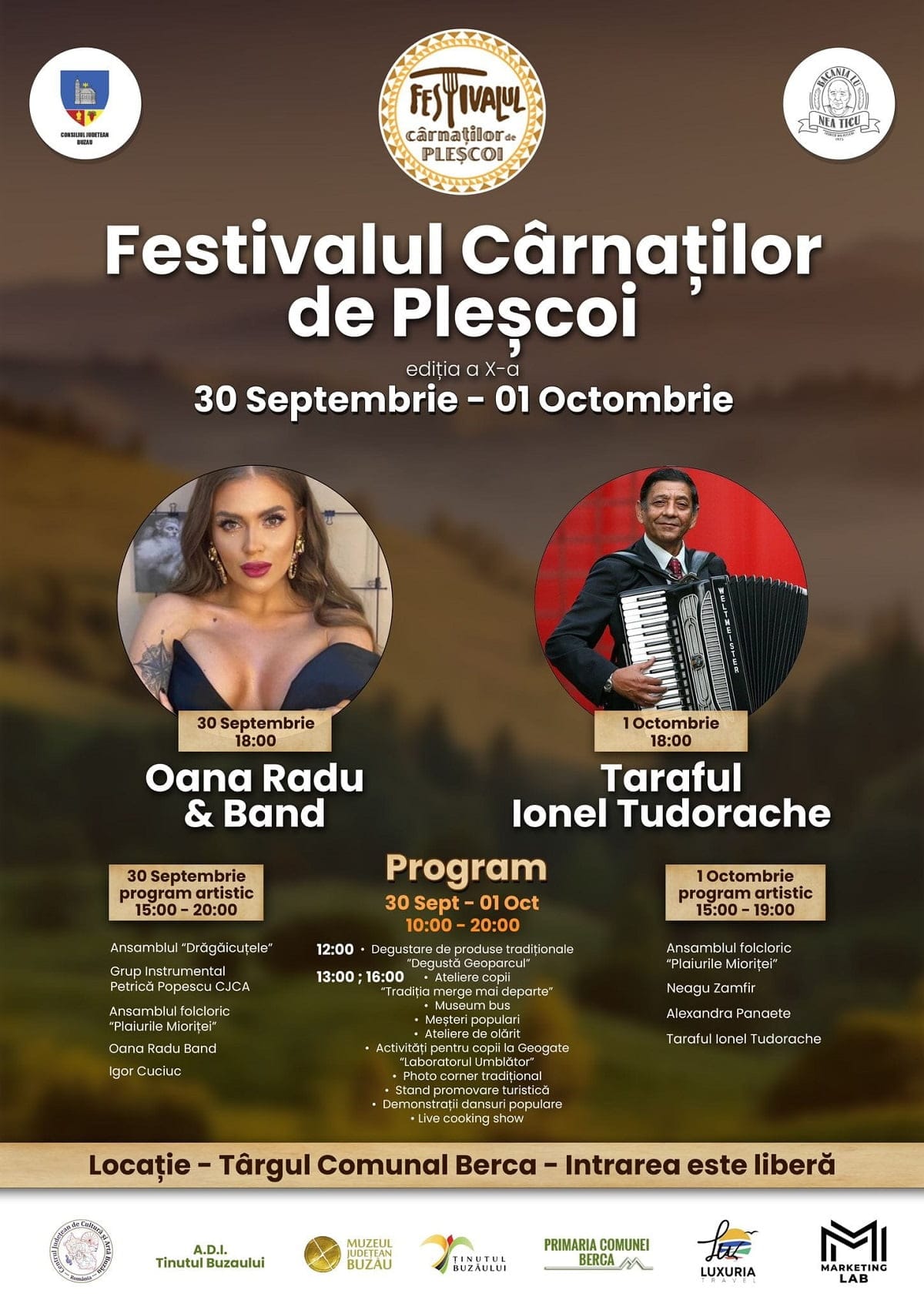 afis festivalul carnatilor de plescoi