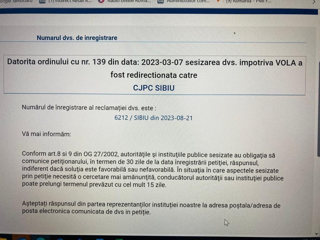 Termen de răspuns ANPC