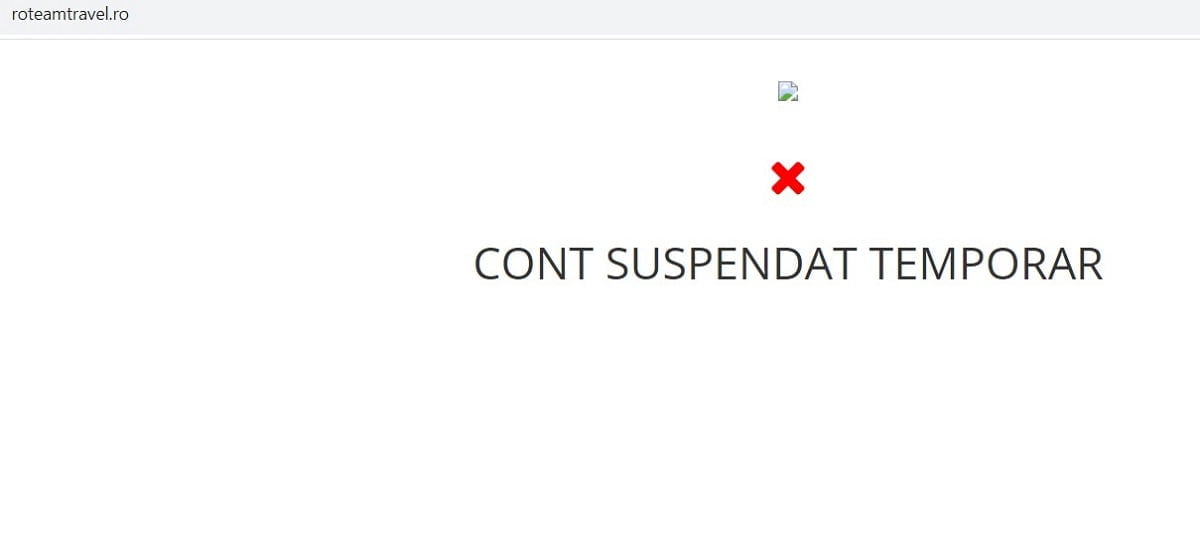 site suspendat