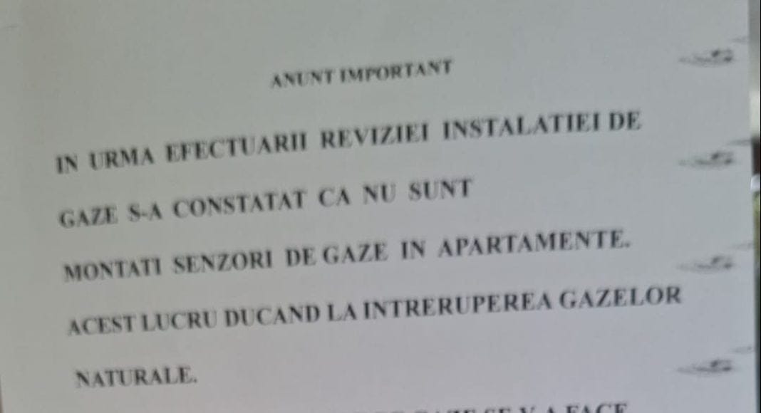 anunt lipsa gaz ploiesti
