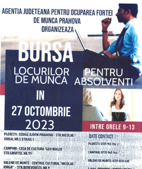 bursa locuri munca absolventi