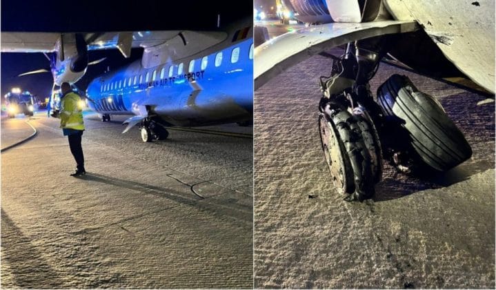 avarie aterizare avion tarom
