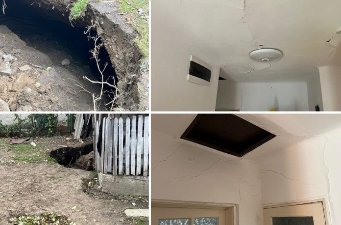 case afectate de alunecari de teren slanic