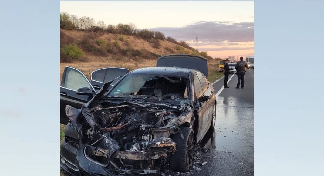 incendiu auto bmw